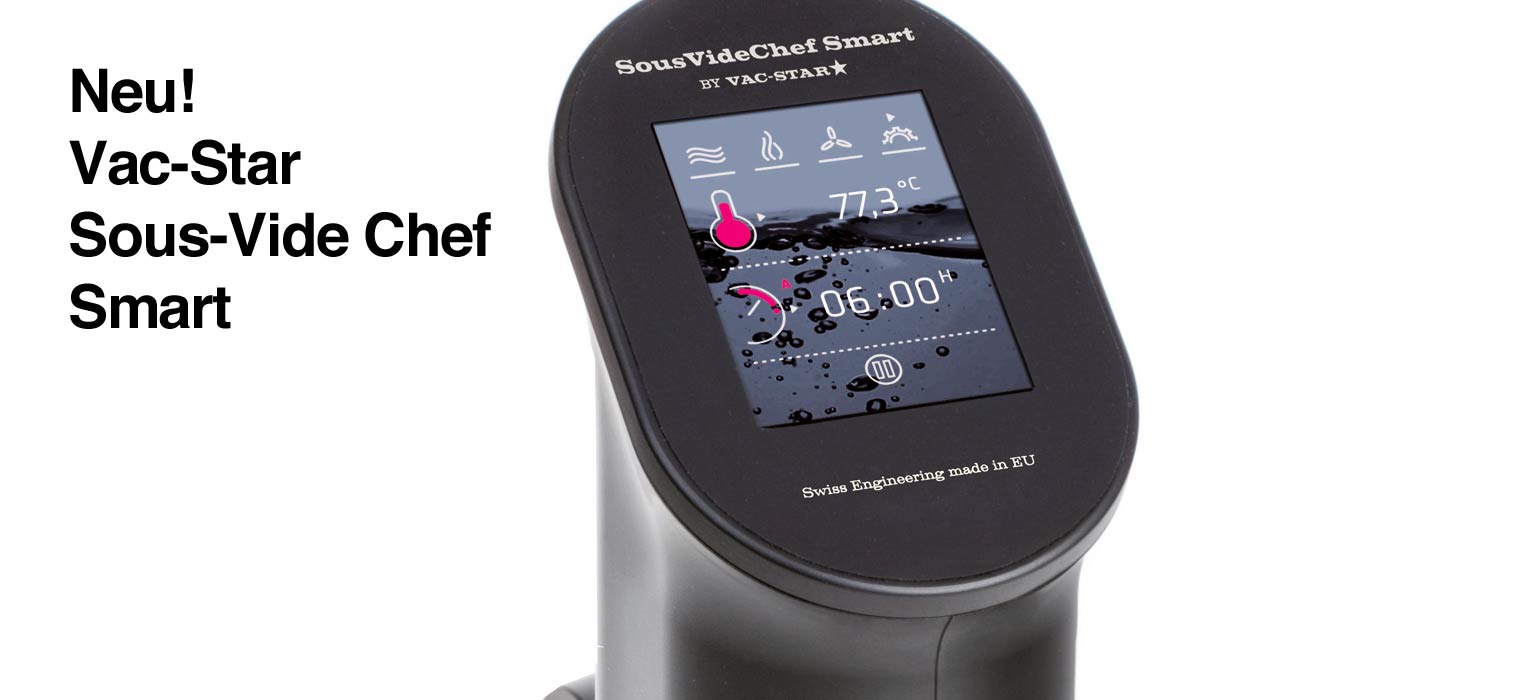 299,- € – Der Sous Vide Chef Smart wurde speziell für den Privatanwender im Haushalt konzipiert. Schlanker und kompakter mit bedienfreundlichem Touch-Screen und einem attraktiven Preis-/ Leistungsverhältnis….   Vac-Star Sous-Vide […]